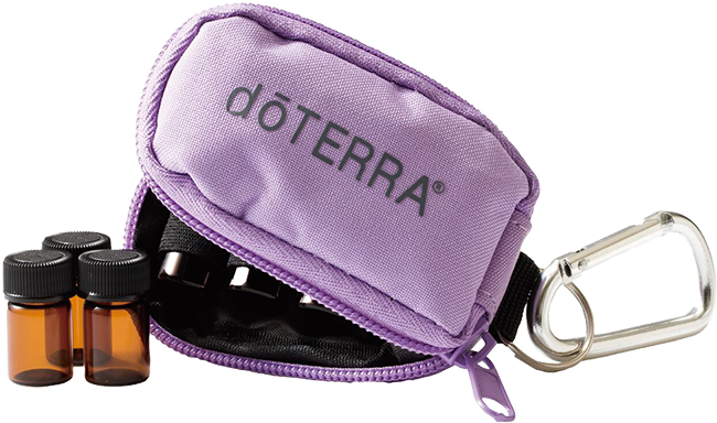Purple Key Chain with 5/8 dram vials 8pk