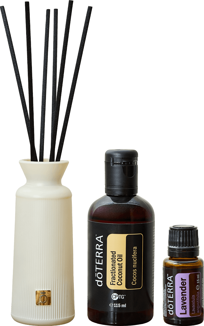 lavender bottle & reed diffuser set