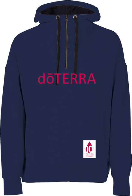 AUNZ - Navy Blue Unisex Hoodie Med