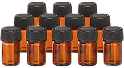 5/8 Dram Amber Bottles 12pk