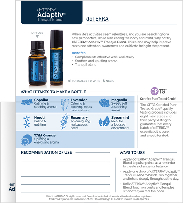 1 - Adaptiv Sample Cards